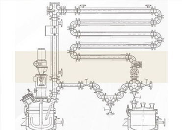 Glass lined distillation condensation system